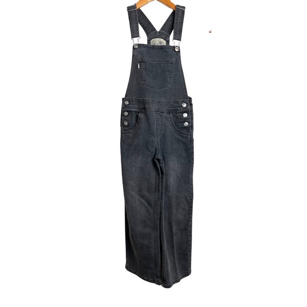 Vtg. SilverTabs Levi’s Grey Denim Overalls Baggy in Gray Big Girls Size 8 Youth
